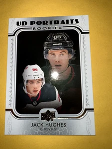 2019-20 Upper Deck UD Portraits Jack Hughes Rookie #P-100 - Bild 1 von 2