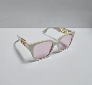 Gafas de sol FENDI O'LOCK marfil FE400631 - lentes color rosa *LEER DESCRIPCIÓN* - Imagen 1 de 19