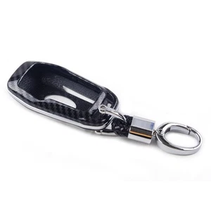 Funda rígida para llave inteligente con textura de carbono carcasa de cadena apta para Lincoln MKZ nt - Imagen 1 de 6