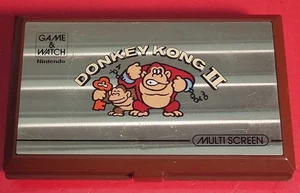 Nintendo Game & Watch DONKEY KONG 2 JR-55 Konsole Braun Getestet Gebraucht 1983 Japan - Bild 1 von 12