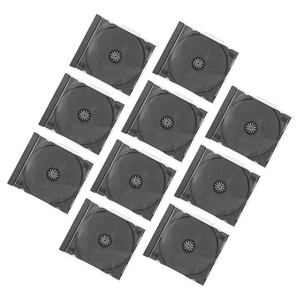 10pcs Disc Protective Boxes Standard Dvd Case Portable Cd Storage Organizer Box - Afbeelding 1 van 12