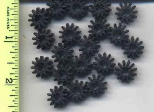 LEGO x 20 Black Technic, Gear 12 Tooth Double Bevel NEW bulk lot - Image 1 of 1