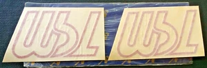 COPPIA ADESIVO STICKERS WBL ORIGINALE ROSSO MISURE 145mm x 80mm - Imagen 1 de 1