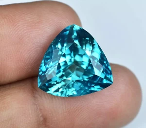 Turmalina natural Paraiba verdosa azul neón 17,05 quilates piedra preciosa suelta certificada - Imagen 1 de 5