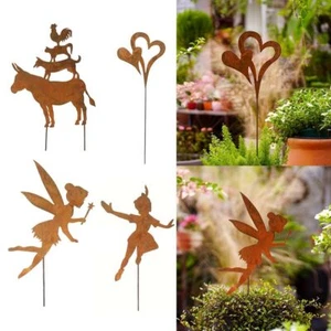 Liebe Eisen-Ornamente Eisen Garde-Ornamente Haltbar Feen statue - Bild 1 von 8