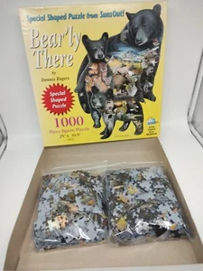 Bear'ly There By Dennis Rogers 1000 Piece SPECIAL SHAPED Jigsaw Puzzle - Picture 1 of 4