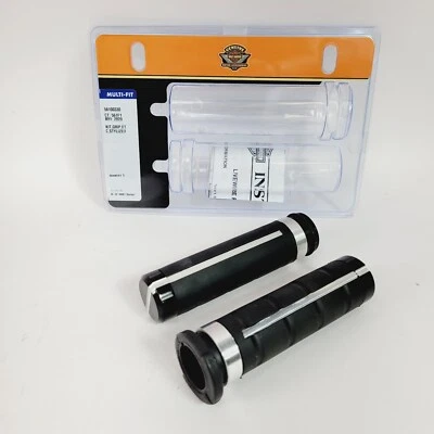 Kit de empuñaduras Harley-Davidson negras estilizadas Voltaic 56100330 Foto 1 de 4