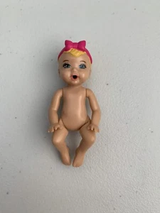 Baby Barbie Mattel 2012 Doll Toy Mattel 3” Pink Bow Drinks And Wets - Picture 1 of 5