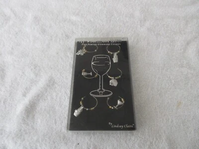 6 件 ~ "My Wine...Not Thine" 精美白镴干酒饰品 LINDSAY CLAIRE 出品 — 第 1/4 张图片