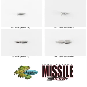 Missile Baits Neko Weights (MBNW) Pick Any Weight 1/32oz 1/16oz,1/8oz, 3/16oz - Picture 1 of 9