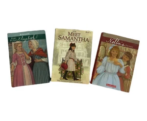 American Girl Doll Miniature Hardcover Book Lot 3 Meet Samantha - 3" x 2 1/8" - Picture 1 of 6