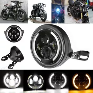 Faro Moto 7" 60W con Intermitente DRL + Cubo Carcasa Faro LED - Imagen 1 de 12
