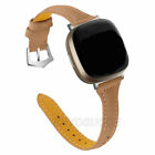 For Fitbit Versa 3 Sense Genuine Leather Stainless Steel Nylon Wrist Band Straps