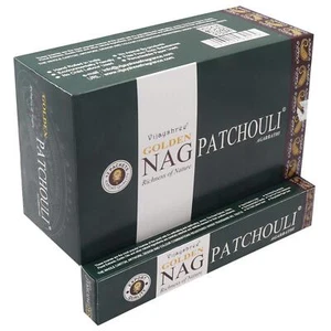 Vijayshree Golden Nag Patchouli Agarbatti Perfume Incense Sticks 180Gms,12 Boxes - Picture 1 of 4