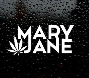 Calcomanía de vinilo hoja de cannabis Mary Jane hachís ganja set thc - Imagen 1 de 5