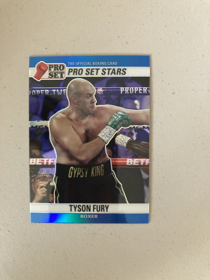 2021 Pro Set Stars Tyson Fury Blue Prizm #/35 - Image 1 of 1