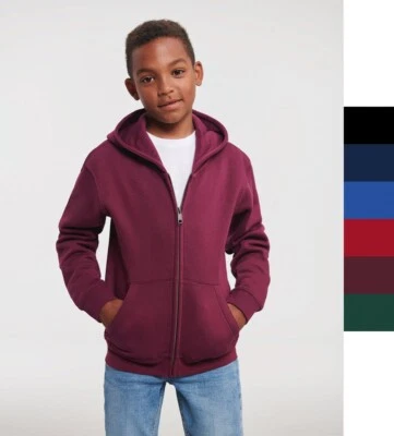 RUSSELL EUROPE Russell Kinder Authentic Zipped Hood Sweatjacke YKK bedruckbar R-266B-0 NEU
