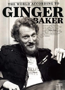 2014 Ginger Baker of Cream Band Magazine PHOTO PAGE Great Collectible (1243) - Picture 1 of 1