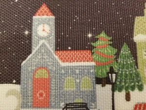Twig & Twine Set of 4 Christmas Village Scene Placemats,PVC Easy Wipe Clean,New  - Picture 1 of 12