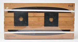 Seville Classics Bamboo Food Wrap Dispenser 2-piece Set - Picture 1 of 9