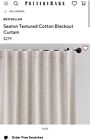 Pottery Barn Seaton Textured Cotton Drape Curtain 100?X96? Oatmeal Blackout