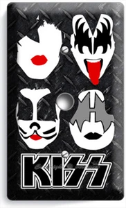 KISS SHOCK HARD ROCK PESADO BANDA DE METAL GLAM ATENUADOR DE LUZ PLACAS DE CABLE DECORACIÓN DE HABITACIÓN - Imagen 1 de 1