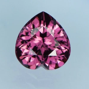 2.28ct Natural Rhodolite Garnet, Custom Cut, Tanzania, 8.41 x 7.98mm, See Video - Picture 1 of 2