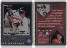 1996 Metallic Impressions Iron Men of Baseball Cal Ripken Jr Lou Gehrig #5 HOF