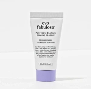 EVO FABULOSO Platinum Blonde Toning Shampoo 30ml - Strong Toning Shampoo - Picture 1 of 4