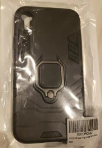 For iPhone XR Ring Holder Stand Case Black - Picture 1 of 1