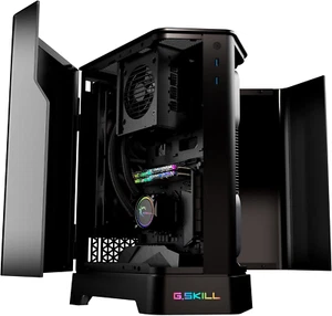 Z5I Mini-ITX Curved Tempered Glass Case - Black (Model GC-MKGW1-Z5I) - Photo 1/12