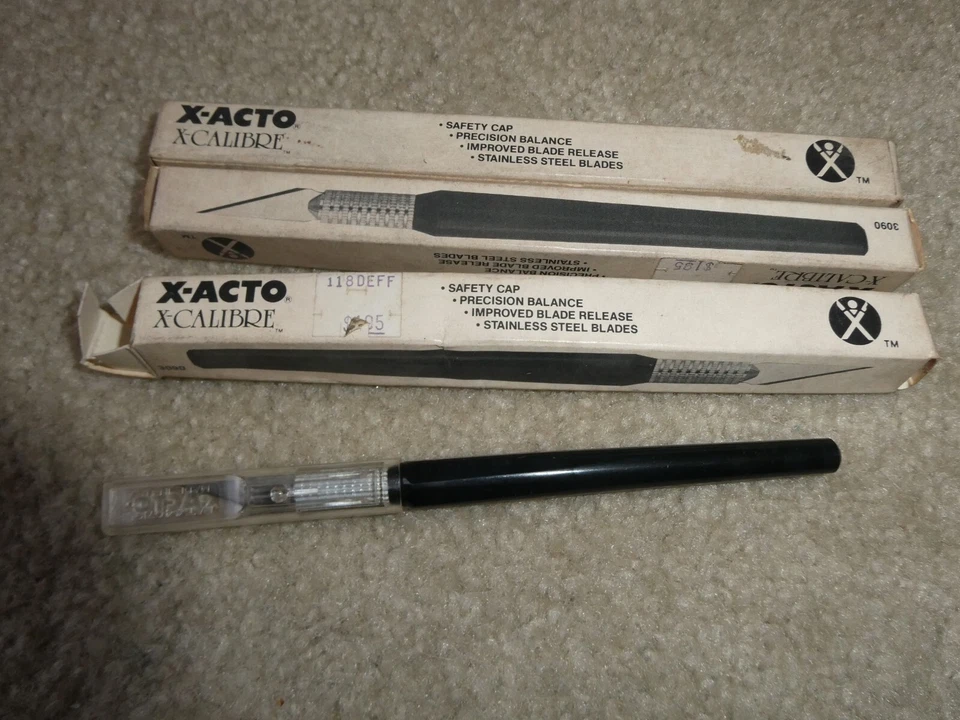 Lot of 3 Vintage X-Acto 3090 X-Calibre Knife in Boxes NOS - Image 1 of 1