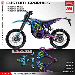 Full Graphics Vinyl Sticker Kit Decals for Sur Ron Ultra Bee Surron Purple Blue - Picture 1 of 44