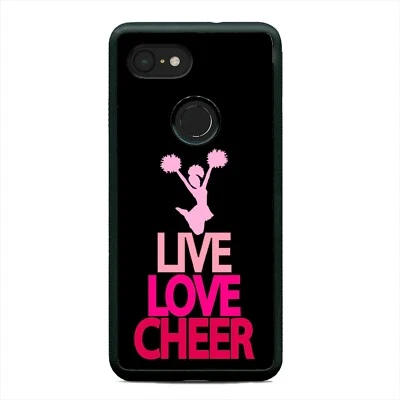 Live Love Cheer Cheerleader Gymnastics Case Cover For Google Pixel 3 3XL 2XL - Image 1 of 4