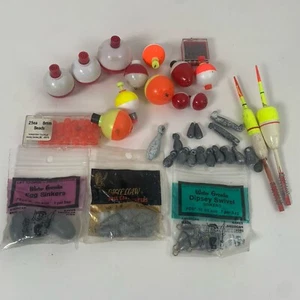 Lot of Vintage Bobbers Floats & Sinkers, Bass Cast Dipsey Swivel Egg PDS - Picture 1 of 16
