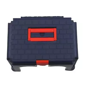 Grande cassetta portautensili blu (custodia per sgabello in plastica) - Foto 1 di 7