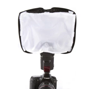 Universal Speedlite Reflector Flash Gun Light Softbox Diffuser Foldable Case Bag - Picture 1 of 7