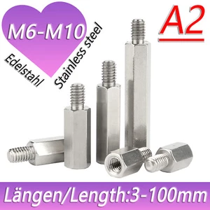 A2 Stainless Steel Hex Spacer Standoff Mount Fixing | PCB | Metric | Bolts M6 M8 - Picture 1 of 48
