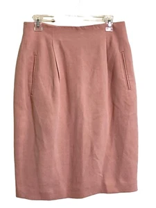 Vintage Dana Buchman Women's Regular Fit Pocket Silk A-Line Skirt Pink Size 12 - Picture 1 of 10