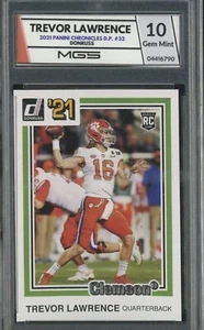 2021 Panini Chronicles DP Donruss #32 Trevor Lawrence RC Rookie MGS 10 - Picture 1 of 2
