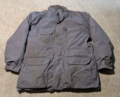 Vintage Eddie Bauer Jacket Mens XL Blue Goose Down Insulated Puffer Chore Coat  - Image 1 of 4