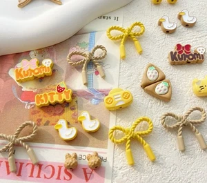10pcs alloy bow letter kitten strawberry bead DIY bracelet accessories - Picture 1 of 36