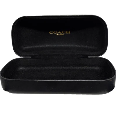 Estuche protector duro con cubierta negra para gafas/gafas de sol COACH New York**LEER* Foto 1 de 4