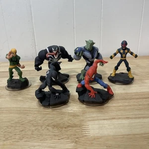 Disney Infinity 2.0 Spider-Man, Venom, Crystal, Nova, Green Goblin+Lot Of 6 - Picture 1 of 18