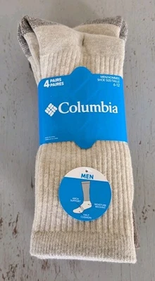 ¡Nuevo! Columbia 4 pares de calcetines acolchados para hombre  Foto 1 de 4