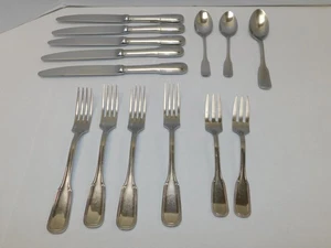 14 Pieces GUY DEGRENNE PERLES Inox France Stainless Steel Flatware - Imagen 1 de 15
