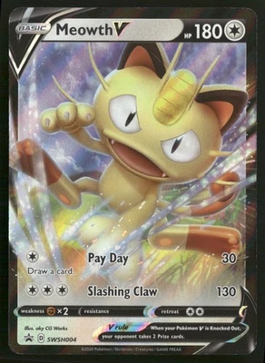 Meowth V - SWSH: Sword & Shield Promo Cards SWSH004 Pokemon TCG - Image 1 of 2