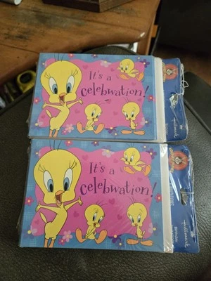 Looney Tunes Vintage Birthday Invitations Tweety Bird Party Hallmark - Image 1 of 4