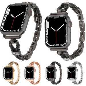 Correa delgada de metal diamante Ultra SE para Apple Watch Series 10 9 8 7 6 5 4 - Imagen 1 de 34