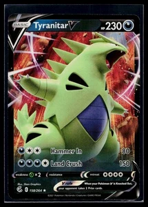 🎴Tyranitar V #158/264 SWSH08: Fusion Strike Ultra Rare Near Mint + - Picture 1 of 2